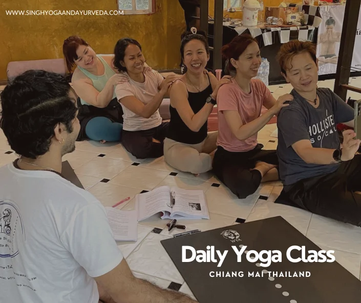 Daily yoga class with guided practice led by experienced yoga teachers