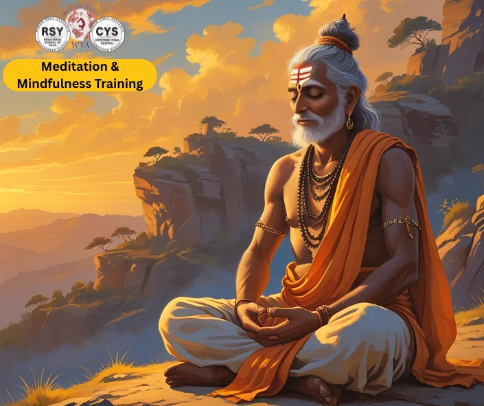 Meditation and mindfulness training at Singh Yoga and Ayurveda School for mental clarity and inner balance