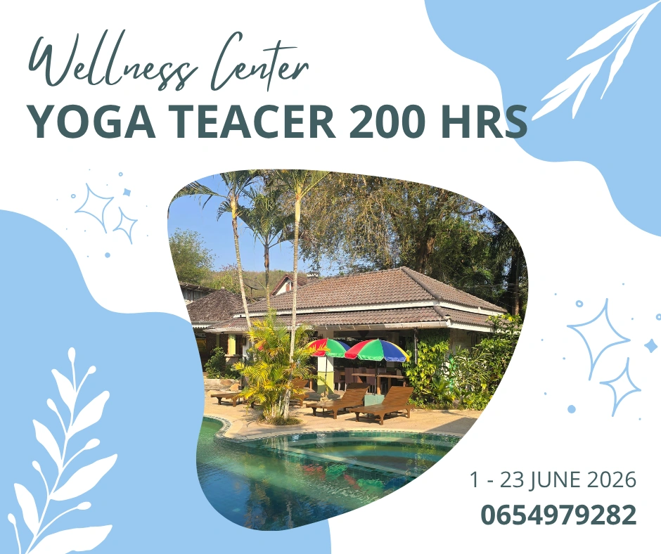 peaceful yoga retreat accommodation in Chiang Mai Thailand surrounded by nature for international yoga students